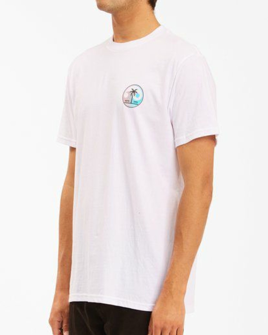 Tees * | Billabong Yin And Wave Short Sleeve T-Shirt White White (Wht)