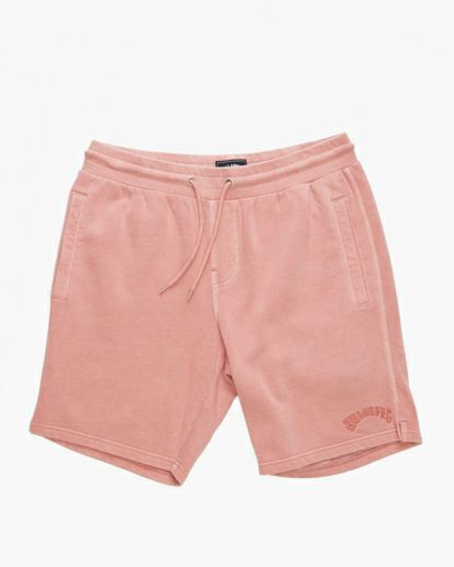 Clothing * | Billabong Wave Washed Elastic Sweatshorts Smoke Blue