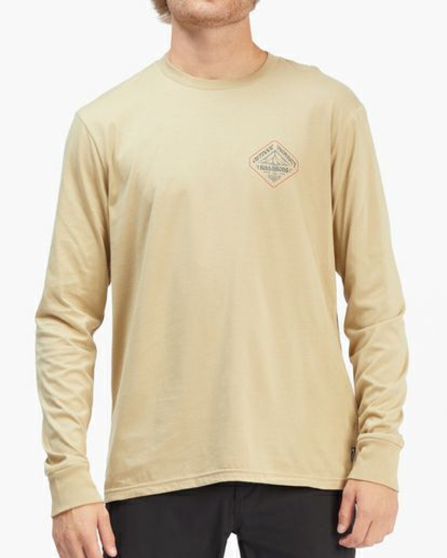 Clothing * | Billabong A/Div Remote Organic Long Sleeve T-Shirt Sand Dune Sand Dune (Sdu)