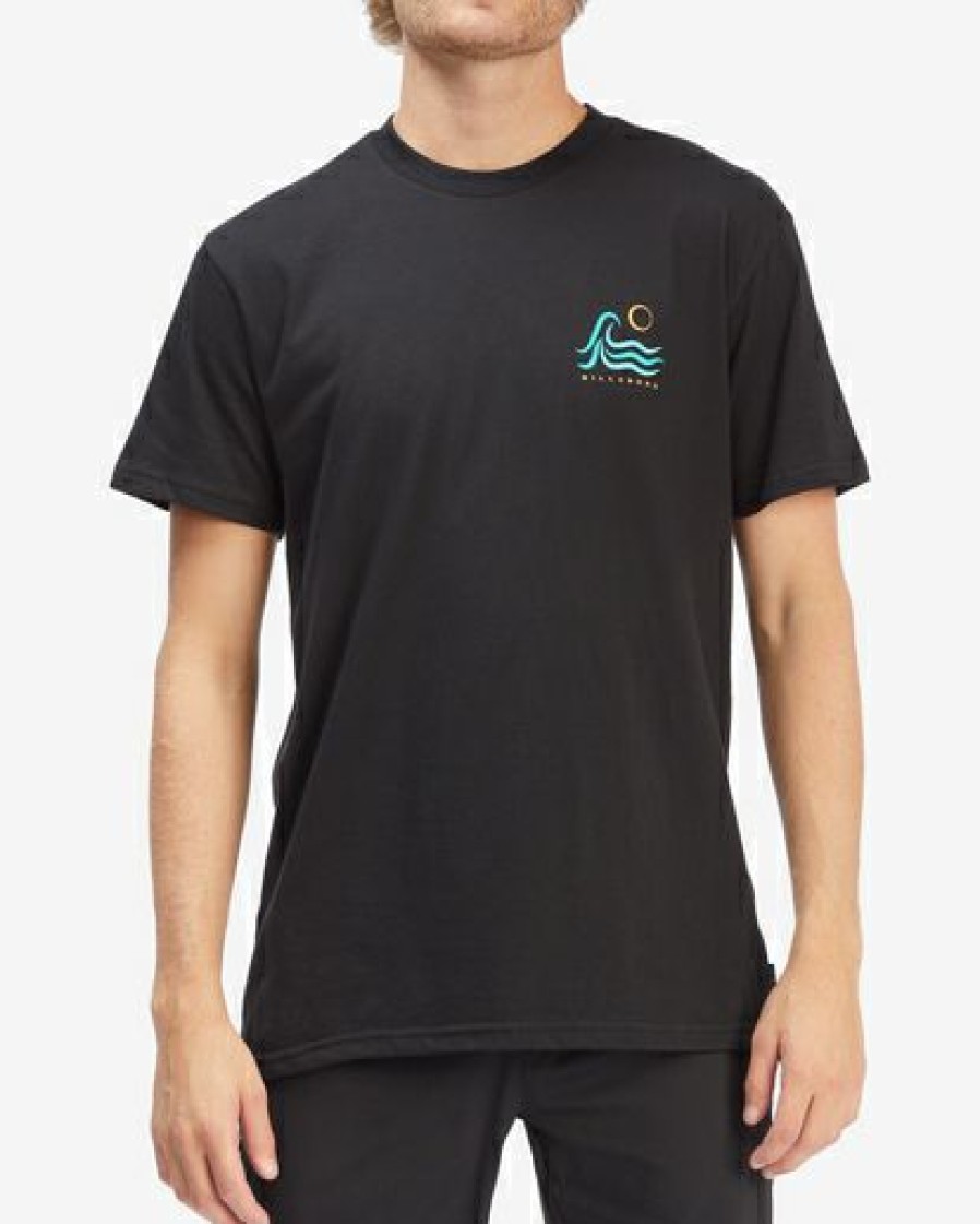 Tees * | Billabong Tropic Wave Short Sleeve T-Shirt Black Black (Blk)