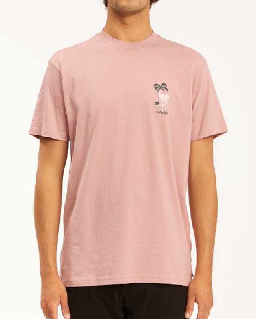 Tees * | Billabong Paradise Lost Short Sleeve T-Shirt Dusty Pink Dusty Pink (Dtp)