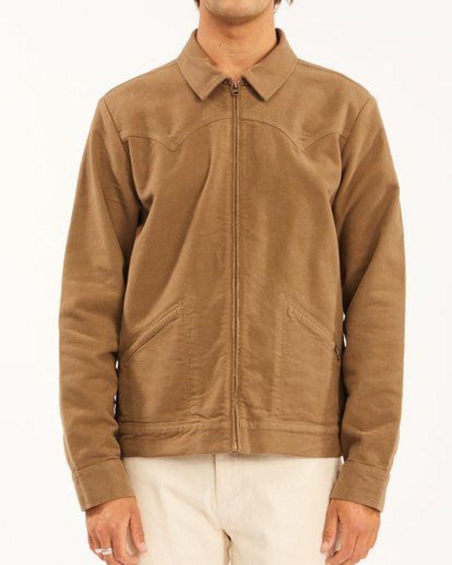 Billabong X Wrangler * | Billabong Wrangler Maverick Moleskin Jacket Teak Teak (Cqq0)