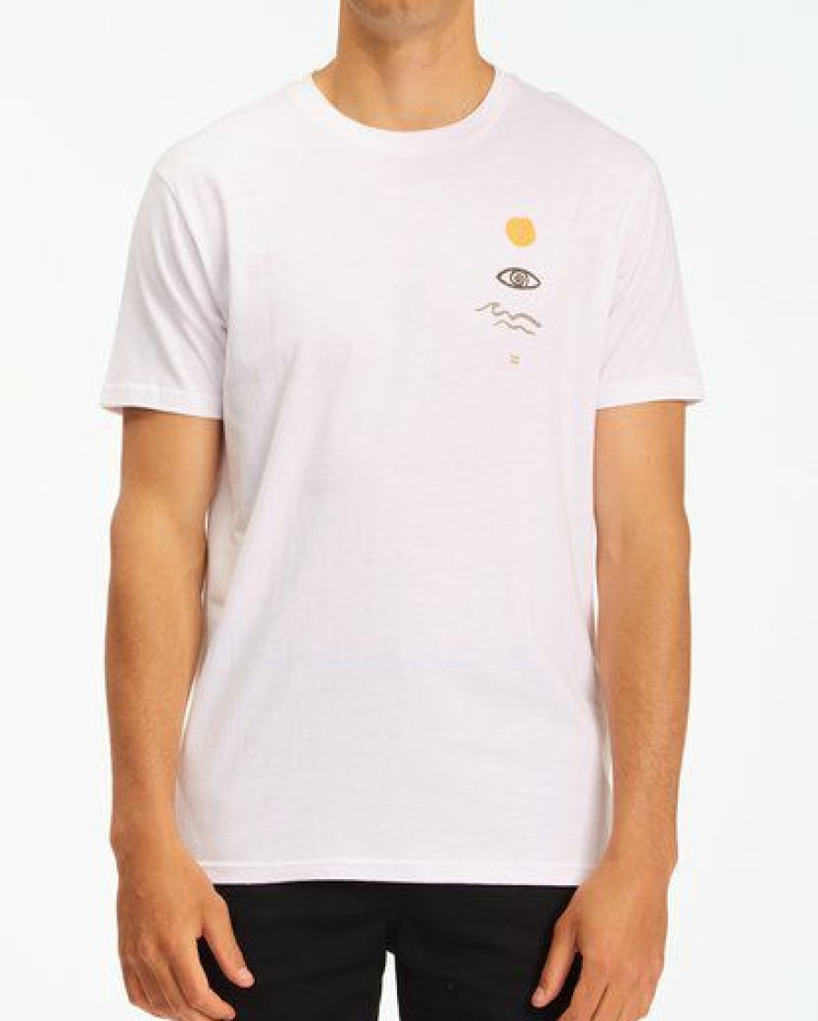 Tees * | Billabong A/Div Dazed Short Sleeve T-Shirt White White (Wht)