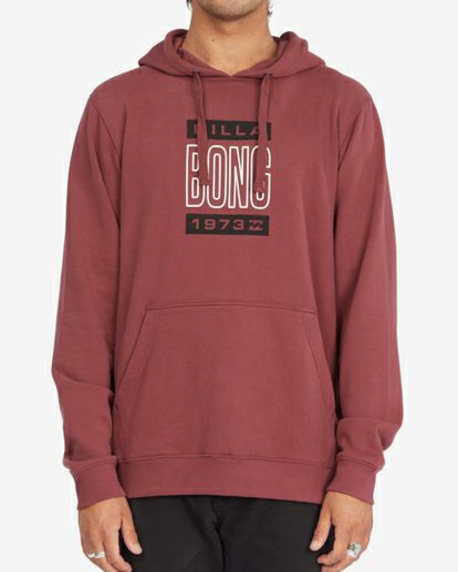 Hoodies & Fleece * | Billabong Bong Hoodie Burgundy Burgundy (Bur)