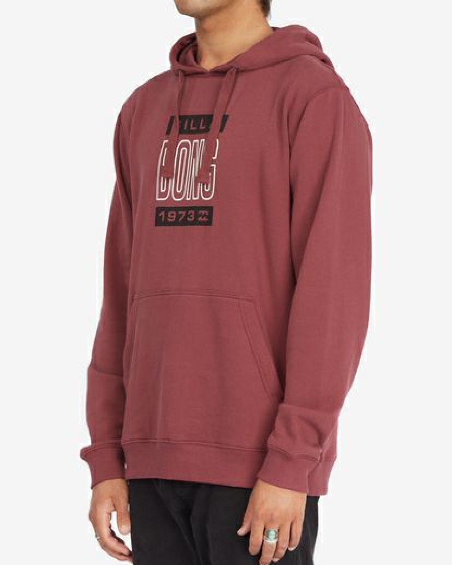 Hoodies & Fleece * | Billabong Bong Hoodie Burgundy Burgundy (Bur)