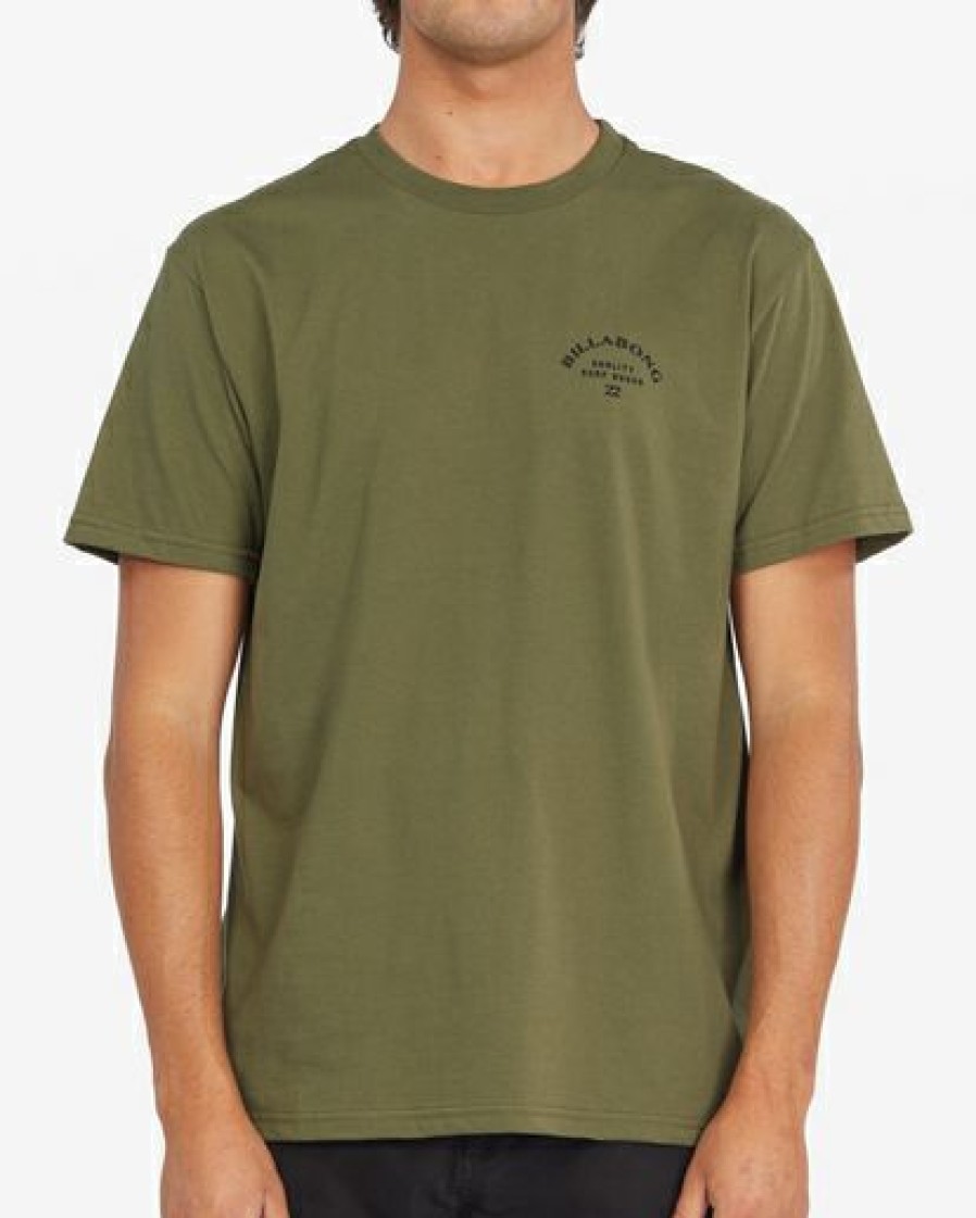 Tees * | Billabong Quality Arch Short Sleeve T-Shirt Military Military (Mil)