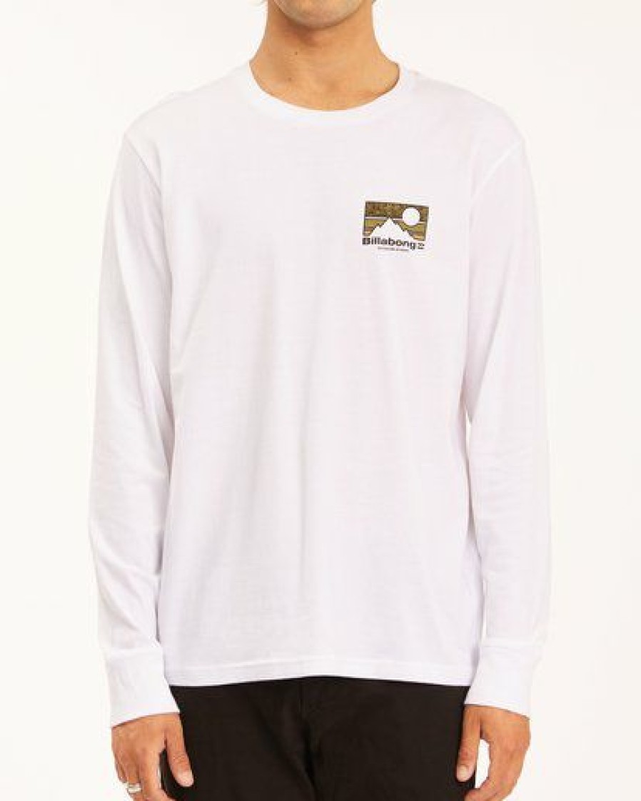 Tees * | Billabong A/Div Capitan Long Sleeve T-Shirt White White (Wht)