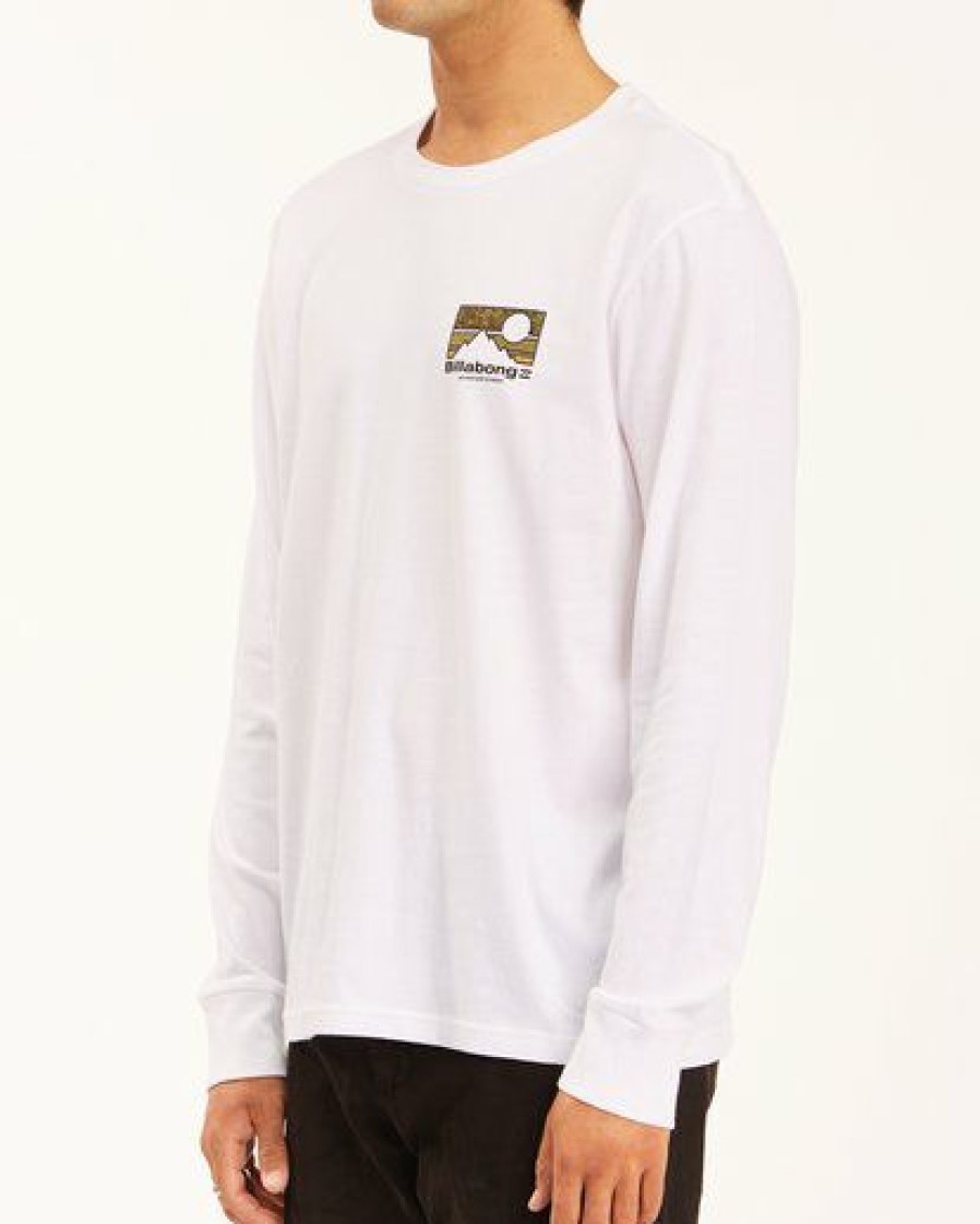 Tees * | Billabong A/Div Capitan Long Sleeve T-Shirt White White (Wht)