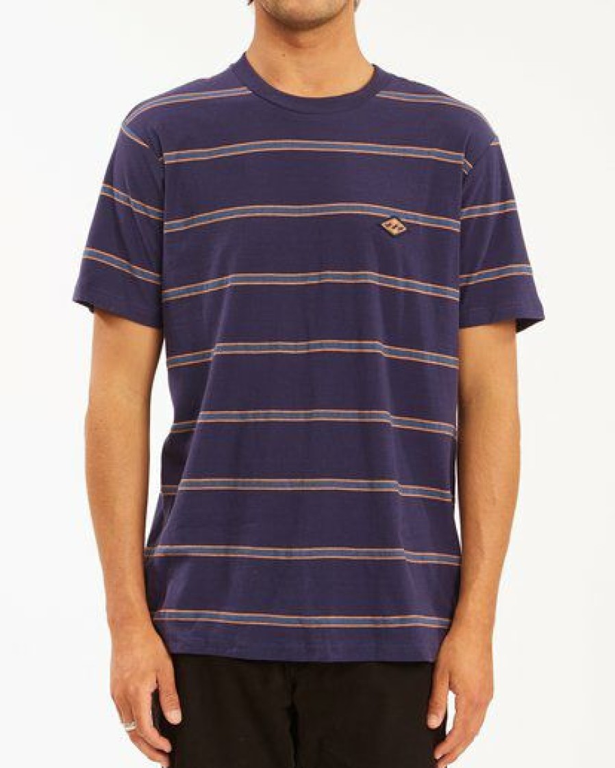 Tees * | Billabong Die Cut Crew Neck T-Shirt Slate Blue