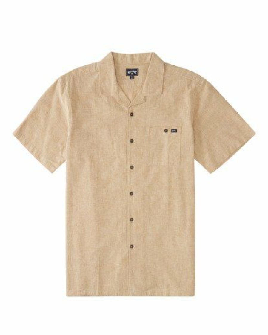 Clothing * | Billabong Vacay All Day Short Sleeve Shirt Tobacco Tobacco (Tob)