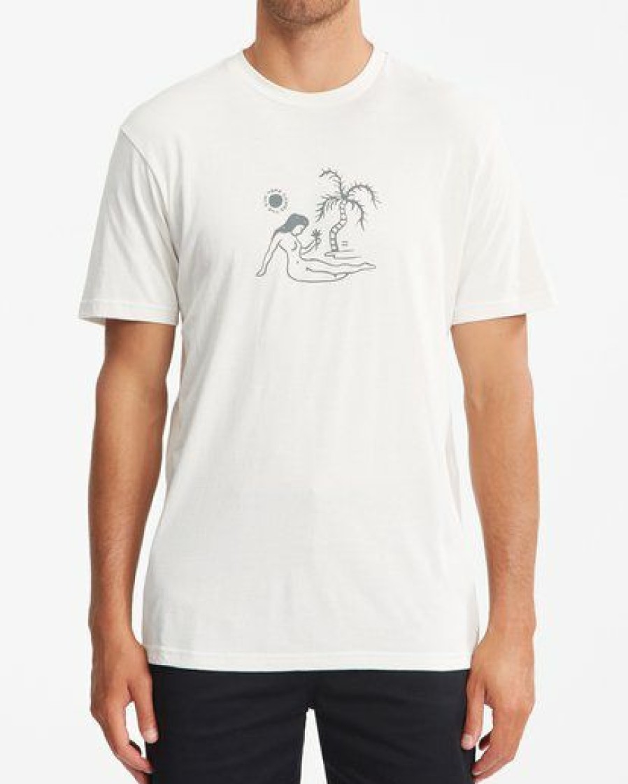 Tees * | Billabong Sun Worshiper Short Sleeve T-Shirt Off White Off White (Ofw)