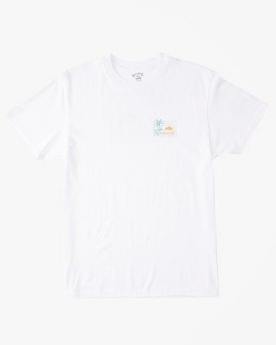 Clothing * | Billabong Breeze Hawaii Short Sleeve T-Shirt White White (Wht)