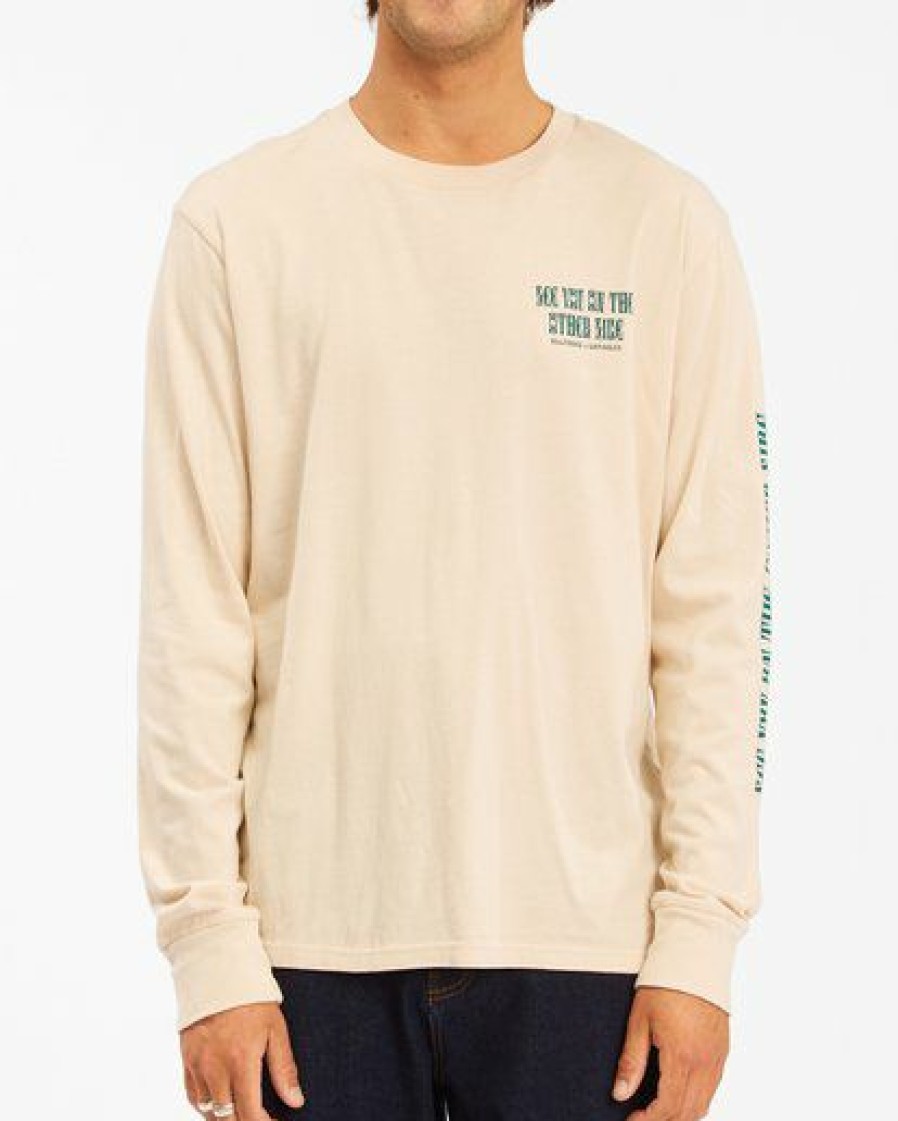 Billabong X Wrangler * | Billabong Wrangler Westward Long Sleeve T-Shirt Natural Natural (Nat)