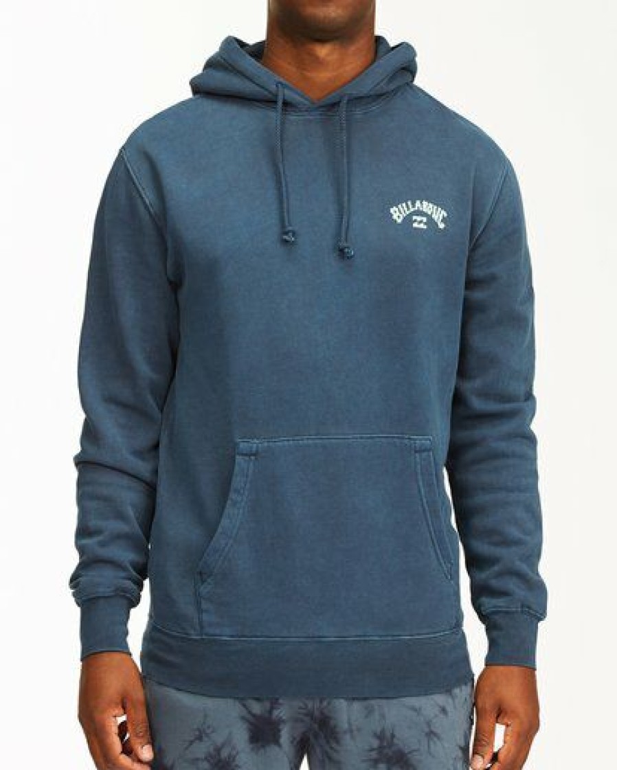 Hoodies & Fleece * | Billabong Arch Wave Washed Pullover Hoodie Purple Haze