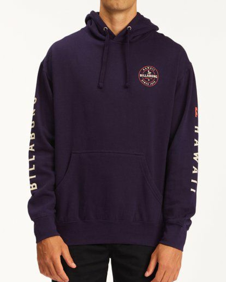 Fleece * | Billabong Basis Hawaii Pullover Hoodie Hoodie Navy