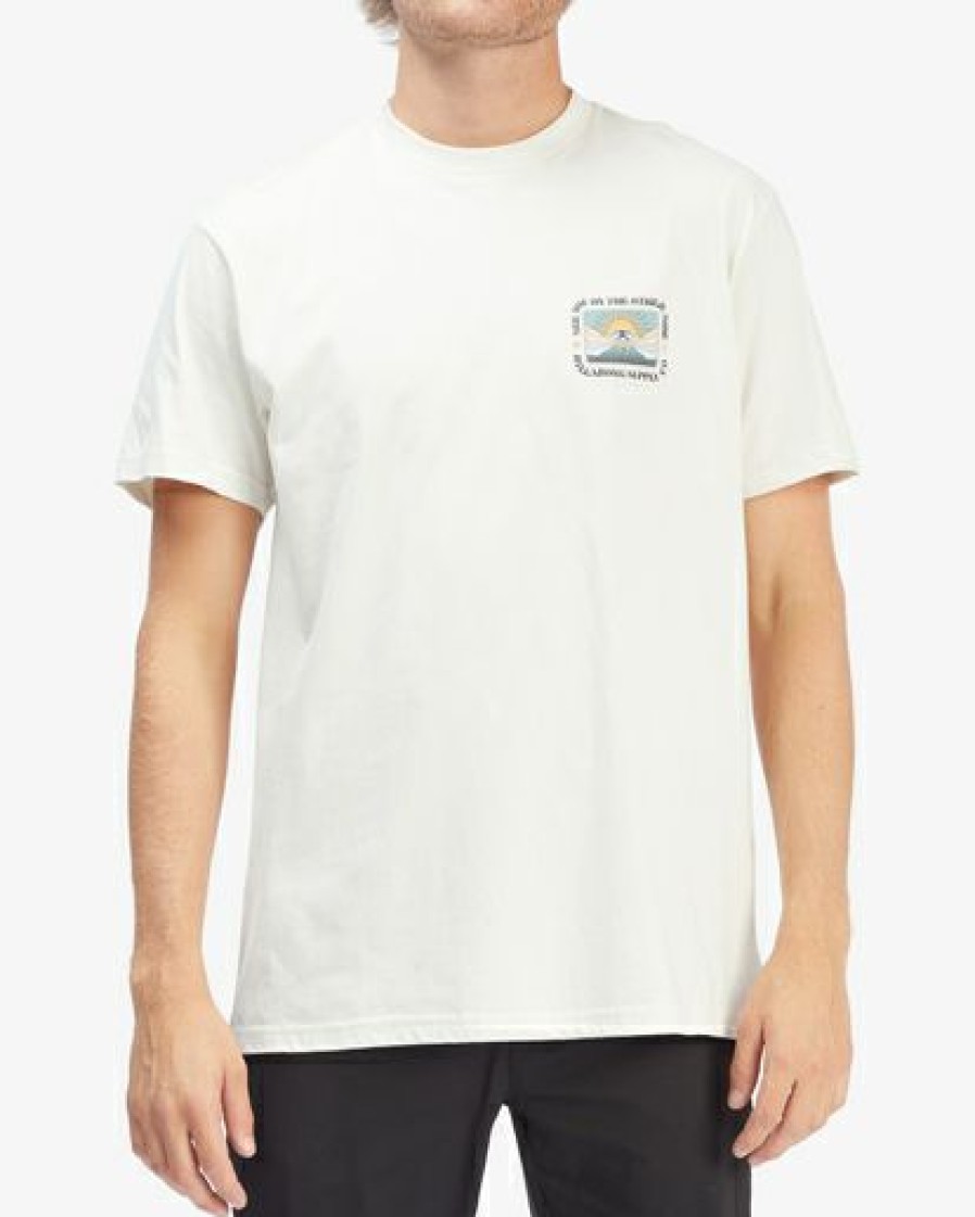 Clothing * | Billabong Sight Short Sleeve T-Shirt Off White Off White (Ofw)