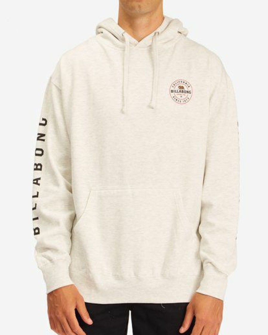 Fleece * | Billabong Basis California Pullover Hoodie Off White