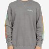 Hoodies & Fleece * | Billabong Wave Washed Plants Crewneck Pullover Charcoal Charcoal (Chr)