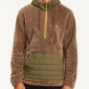 Fleece * | Billabong A/Div Badger Half-Zip Pullover Hoodie Walnut