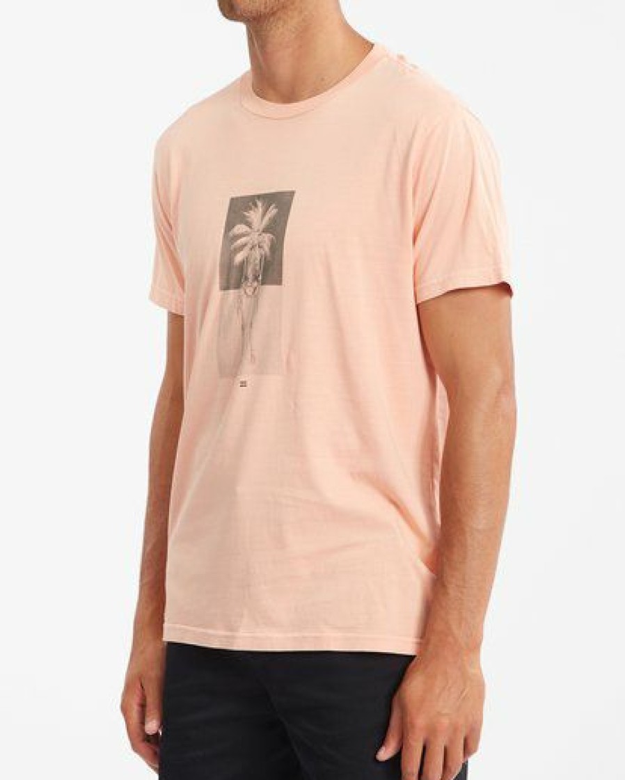 Tees * | Billabong Evolution Wave Washed Short Sleeve T-Shirt Light Peach Light Peach (Lpc)