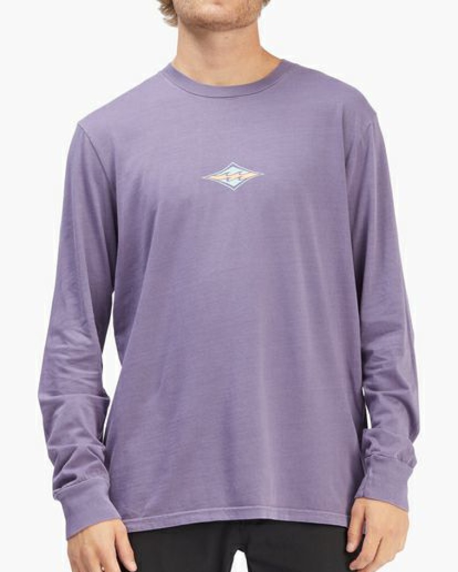 Clothing * | Billabong Diamond Wave Washed Long Sleeve T-Shirt Military