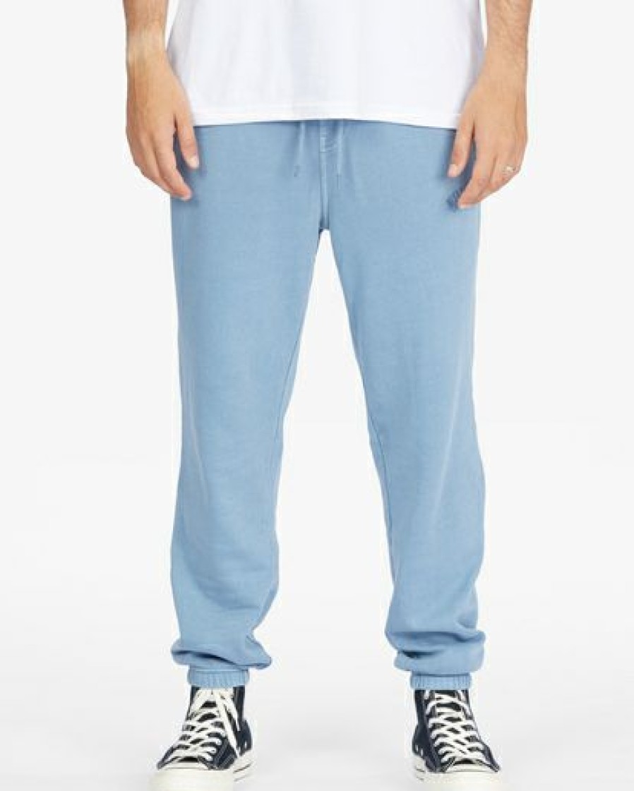 Clothing * | Billabong Wave Washed Sweatpants Smoke Blue