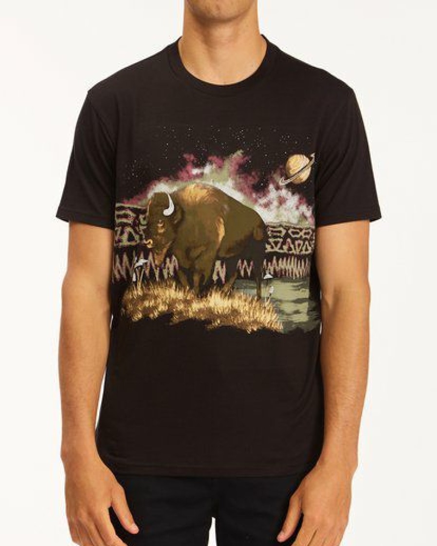 Tees * | Billabong A/Div Buffalo Short Sleeve T-Shirt Black Black (Blk)