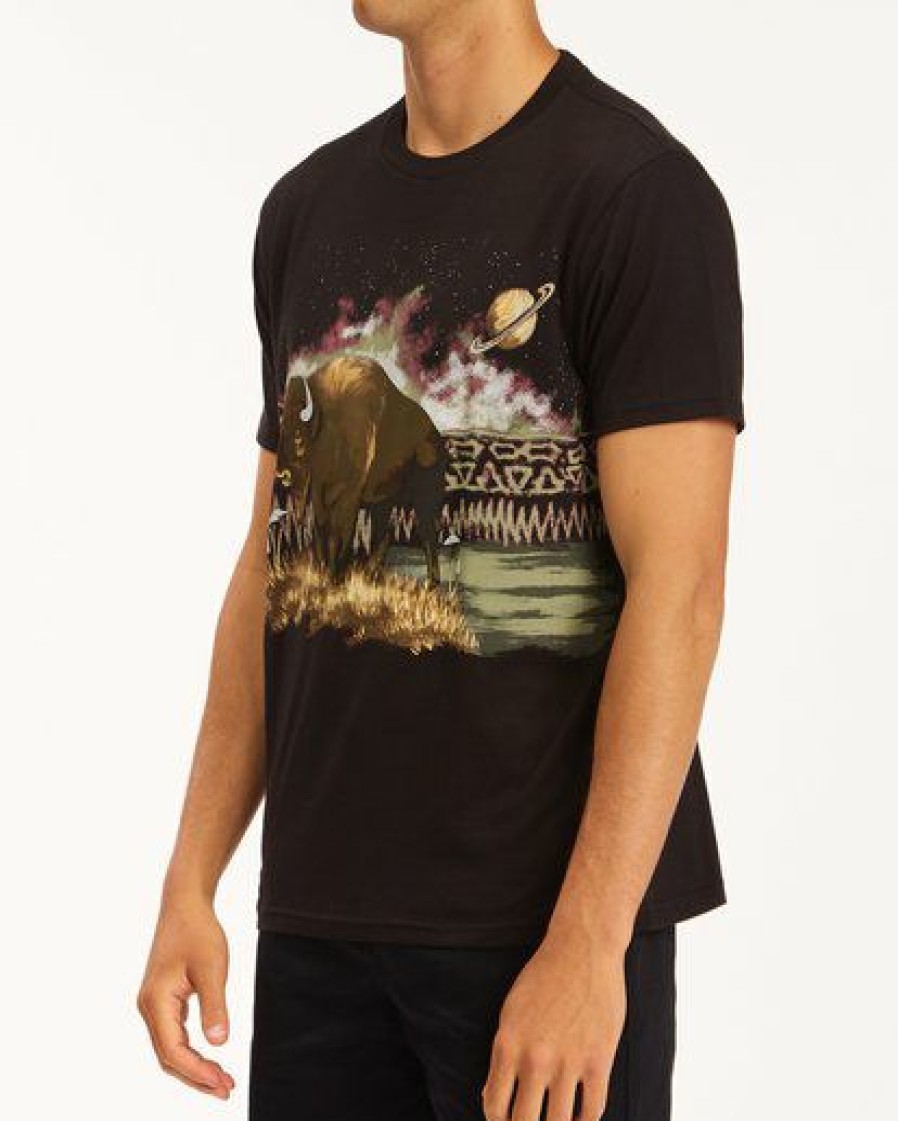 Tees * | Billabong A/Div Buffalo Short Sleeve T-Shirt Black Black (Blk)