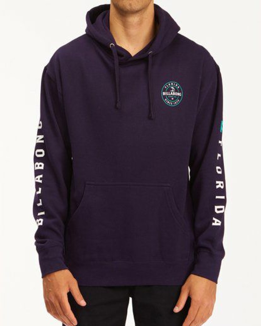 Fleece * | Billabong Basis Florida Pullover Hoodie Hoodie Navy