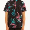 Shirts * | Billabong Sundays Floral Short Sleeve Shirt Denim