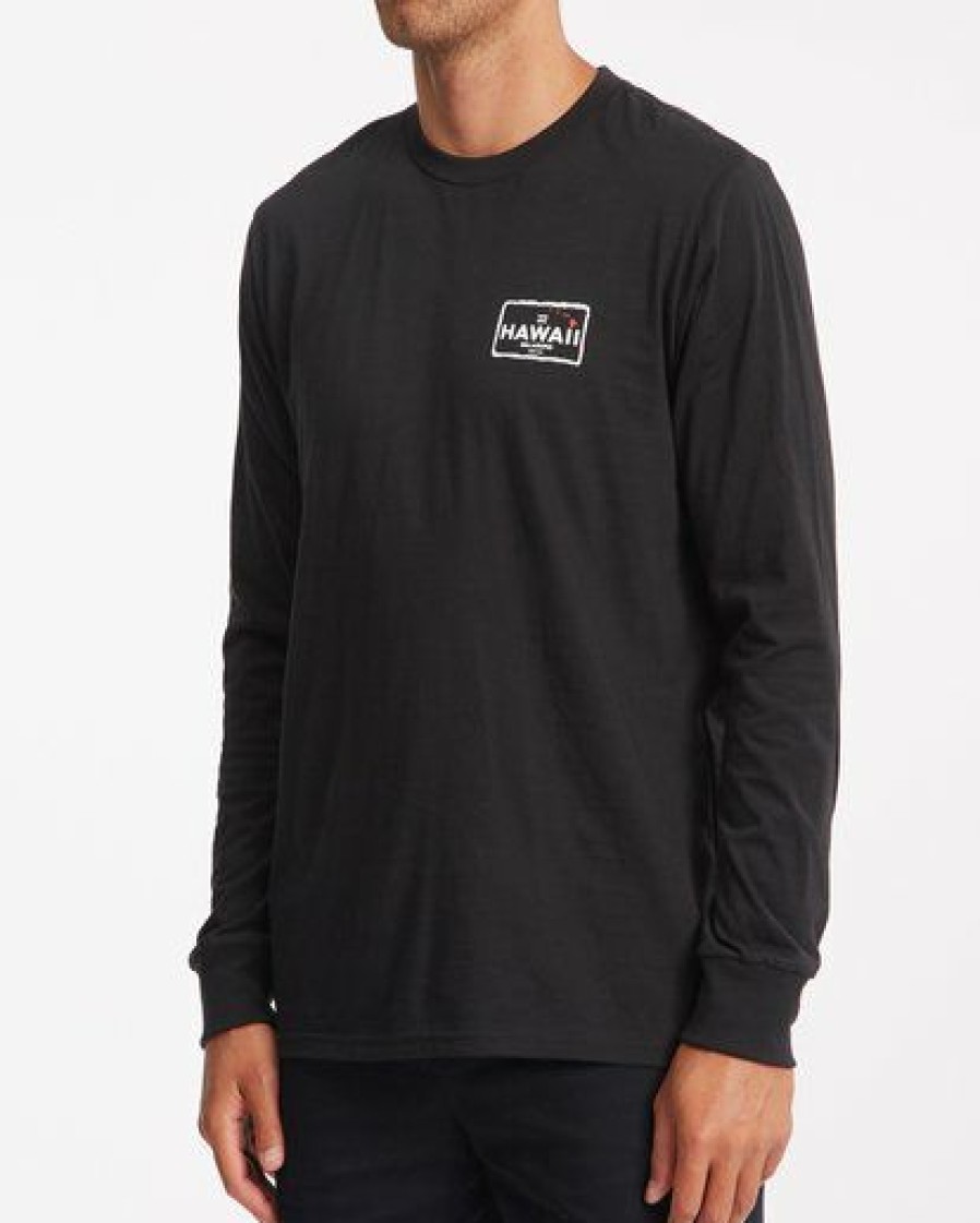 Tees * | Billabong Access Long Sleeve T-Shirt Black Black (Blk)