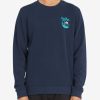 Hoodies & Fleece * | Billabong Airfare Crewneck Sweatshirt Navy Navy (Nvy)