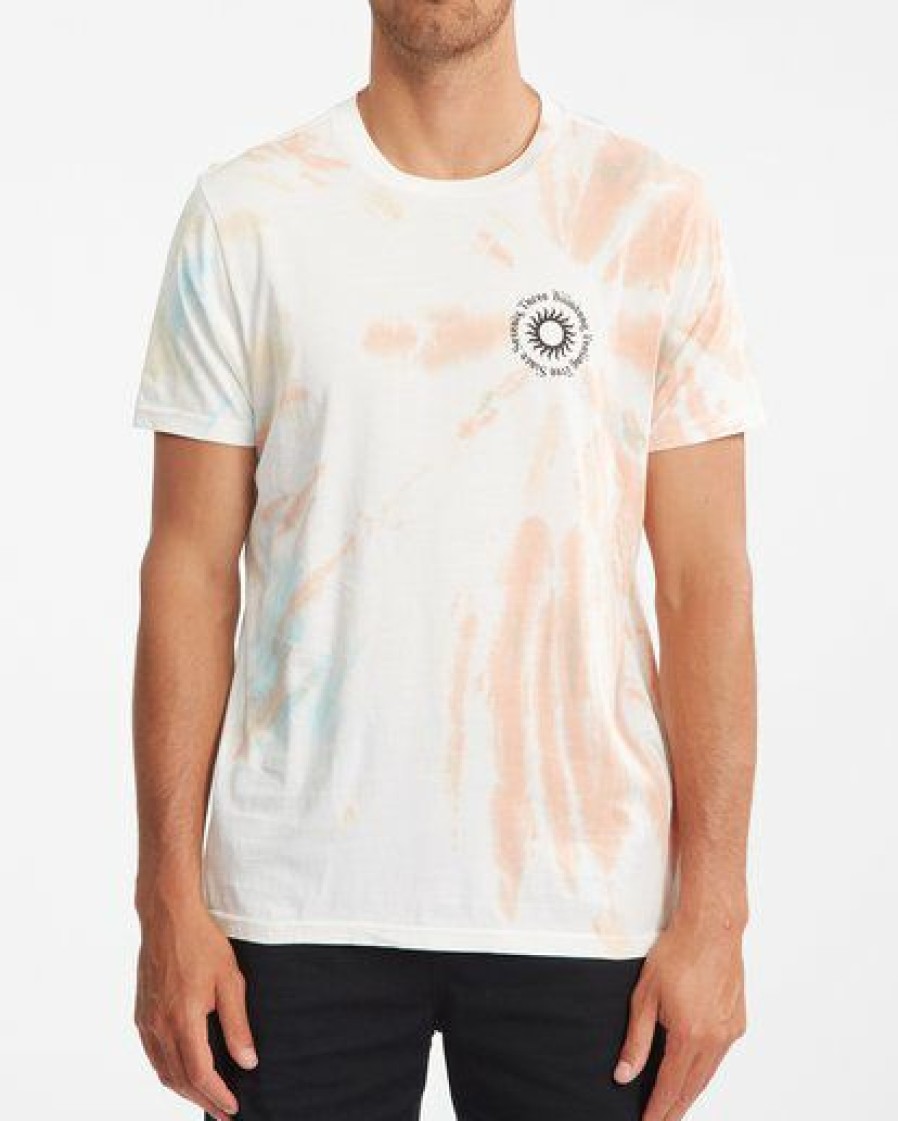 Tees * | Billabong Sunshine Tie-Dye Short Sleeve T-Shirt Off White Off White (Ofw)