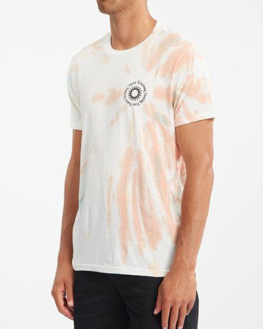 Tees * | Billabong Sunshine Tie-Dye Short Sleeve T-Shirt Off White Off White (Ofw)