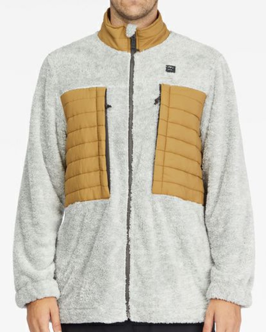 Fleece * | Billabong A/Div Glacier Mock Neck Zip-Up Jacket Black