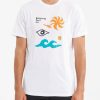 Tees * | Billabong Calder Short Sleeve T-Shirt White White (Wht)