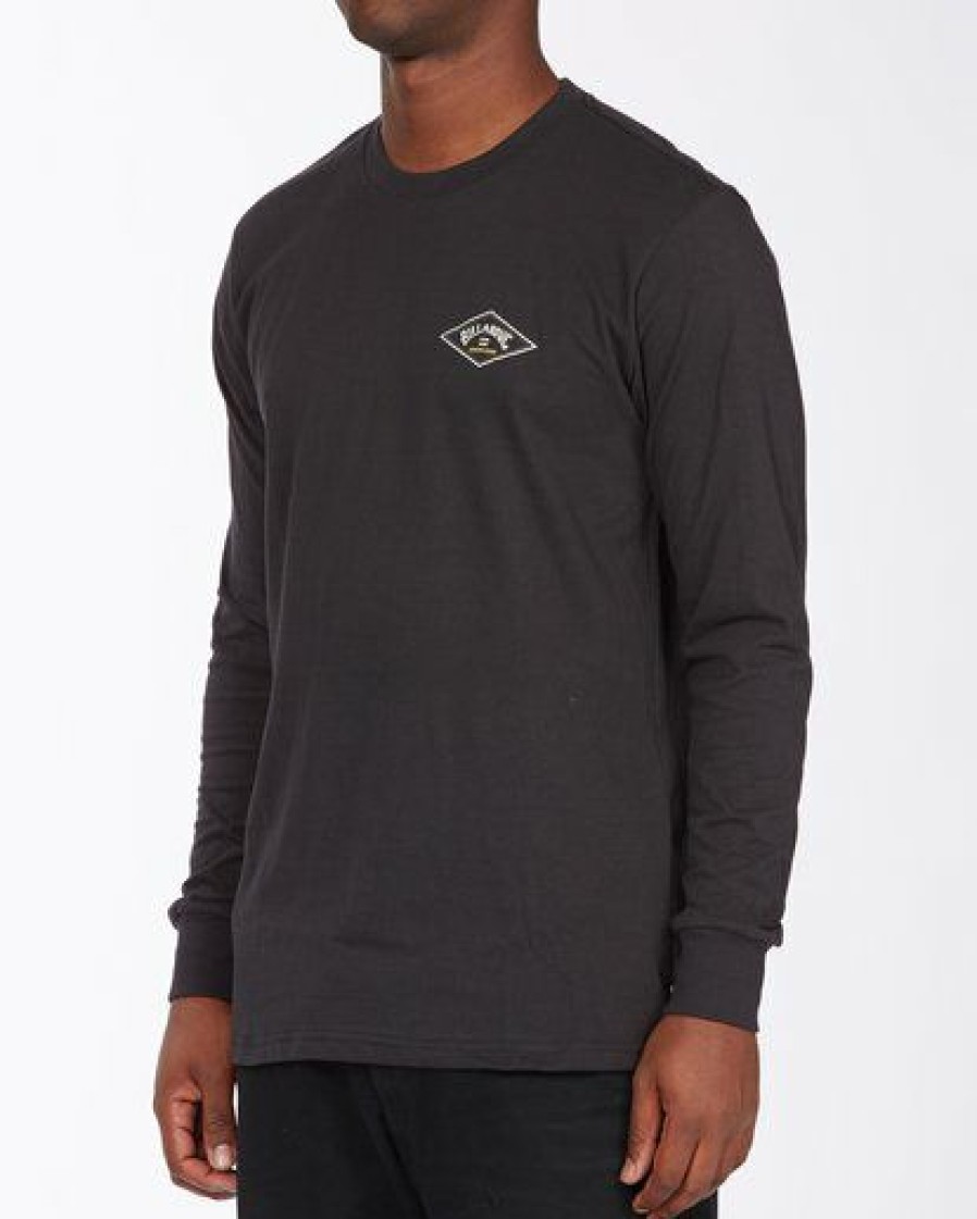 Tees * | Billabong A/Div Diamond Long Sleeve T-Shirt Black Black (Blk)