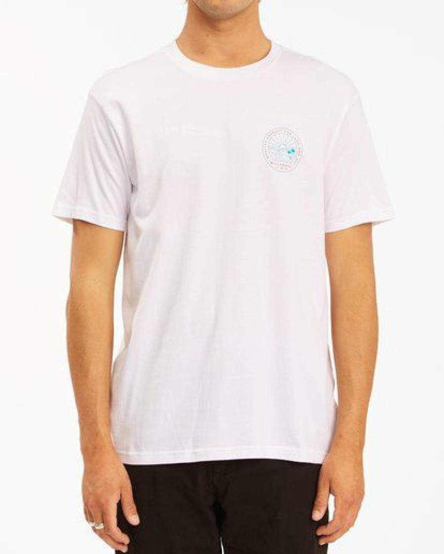 Tees * | Billabong A/Div Scenery Short Sleeve T-Shirt White White (Wht)