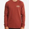 Tees * | Billabong Artic Long Sleeve T-Shirt Brick