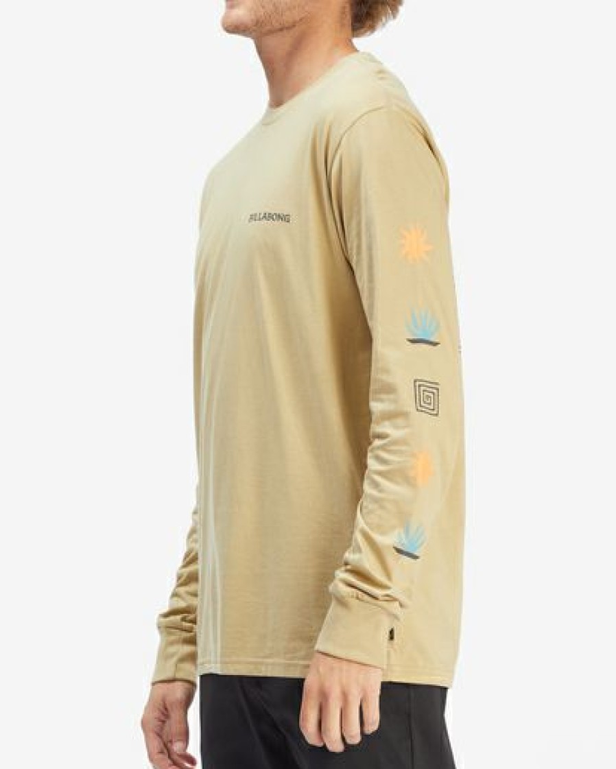 Clothing * | Billabong Tropics Long Sleeve T-Shirt Sand Dune Sand Dune (Sdu)