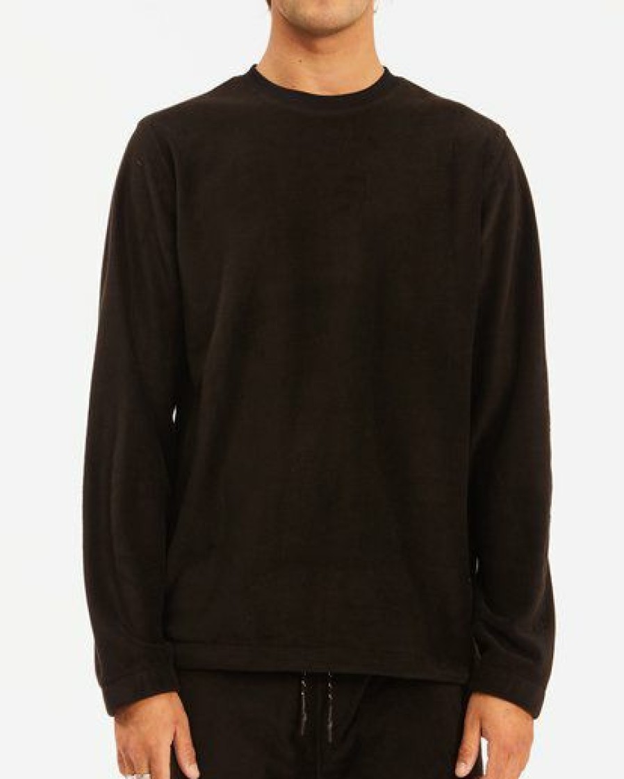 Hoodies & Fleece * | Billabong A/Div Furnace Crew Pullover Fleece Black