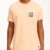 Tees * | Billabong Bbtv Short Sleeve Wave Washed T-Shirt Light Peach Light Peach (Lpc)