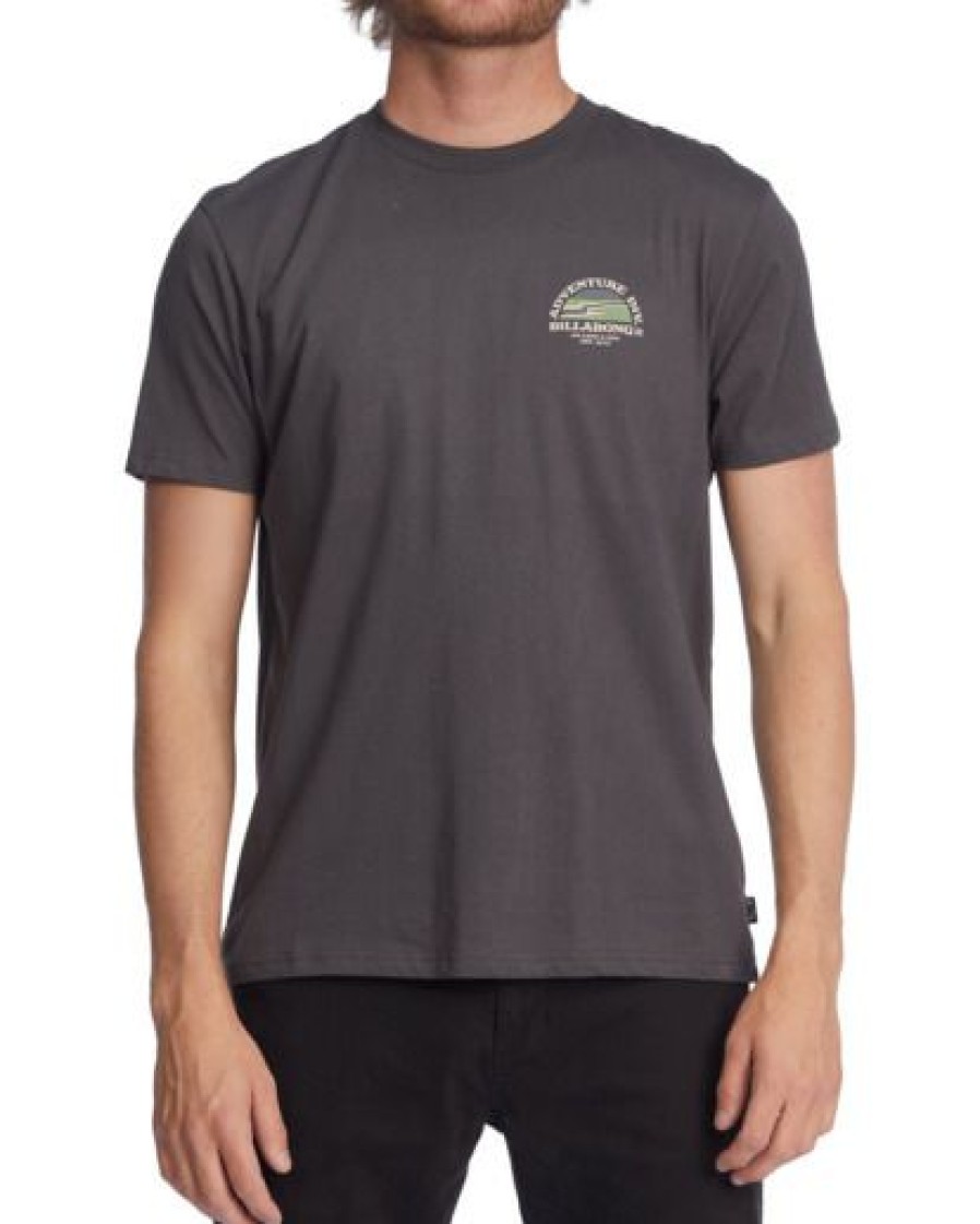 Clothing * | Billabong A/Div Sundown Organic Short Sleeve T-Shirt Asphalt Asphalt (Alt)