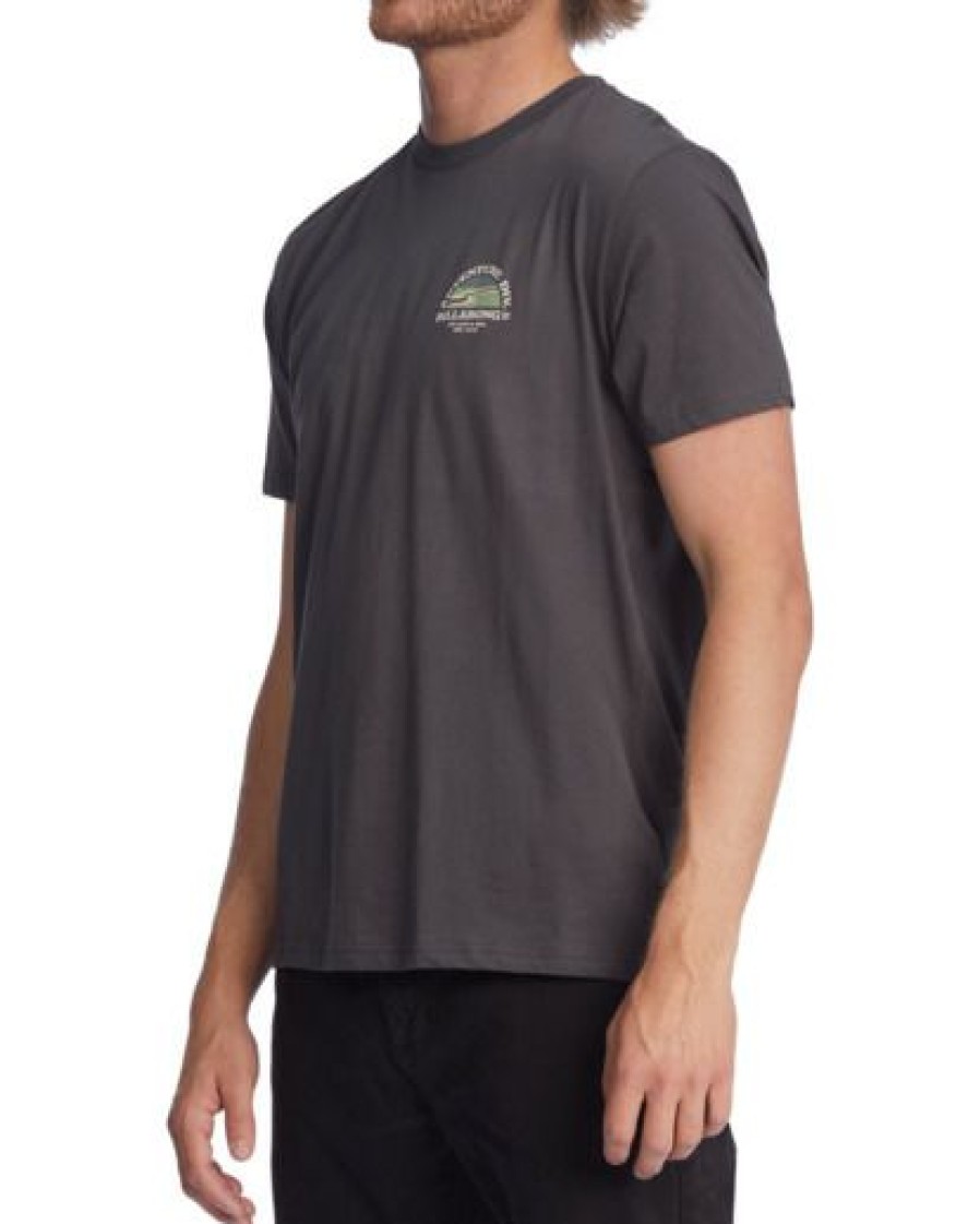 Clothing * | Billabong A/Div Sundown Organic Short Sleeve T-Shirt Asphalt Asphalt (Alt)