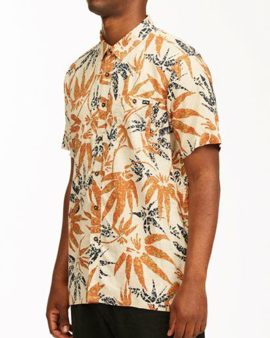 Shirts * | Billabong A/Div Kern Hemp Short Sleeve Shirt Chino Chino (Chi)