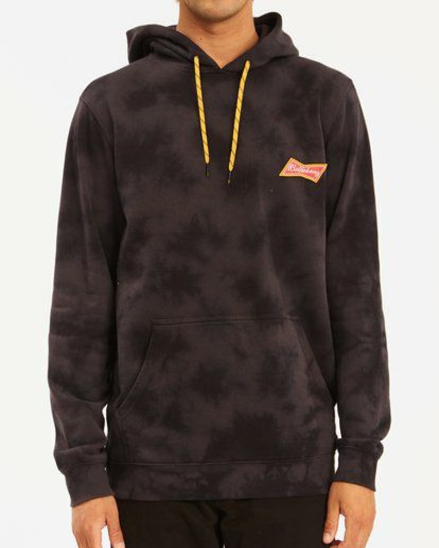 Hoodies & Fleece * | Billabong Budweiser Bow Pullover Hoodie Black Black (Blk)