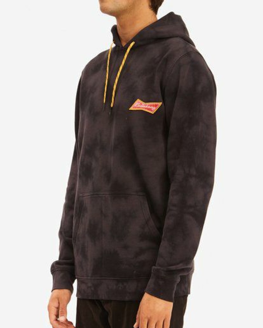 Hoodies & Fleece * | Billabong Budweiser Bow Pullover Hoodie Black Black (Blk)