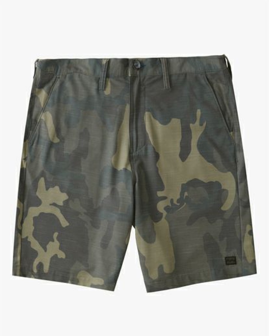 Shorts * | Billabong Crossfire Slub Camo Submersible Shorts 21 Black Camo