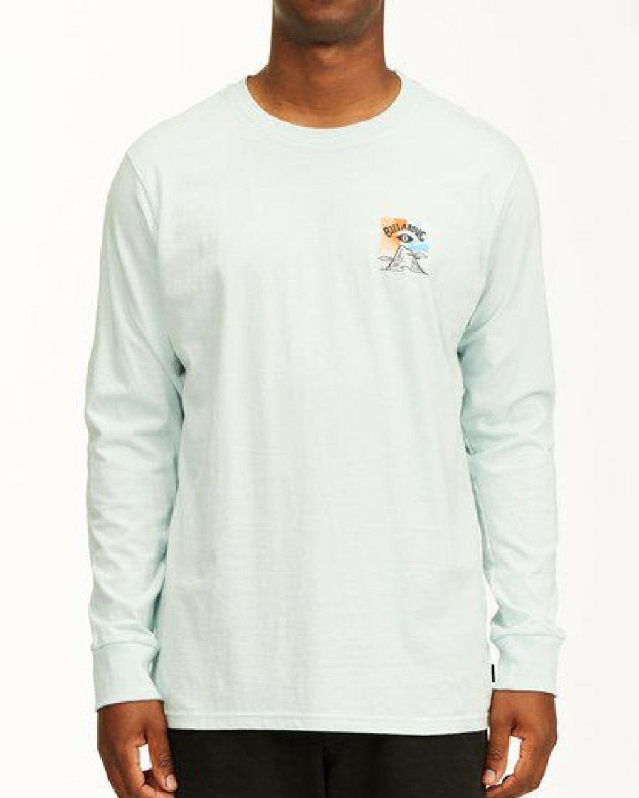 Tees * | Billabong A/Div Eyesolation Arch Long Sleeve T-Shirt Coastal Blue Coastal Blue (Cbu)