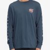 Tees * | Billabong Salute Hawaii Long Sleeve T-Shirt Navy Navy (Nvy)